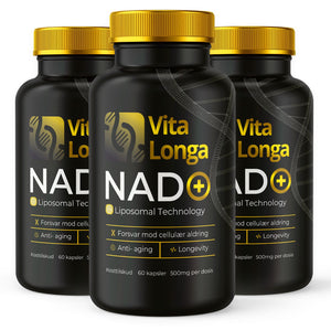 (3-pack) VITA LONGA NAD+, 60 kapslar, 500 mg. 99,6% renhet