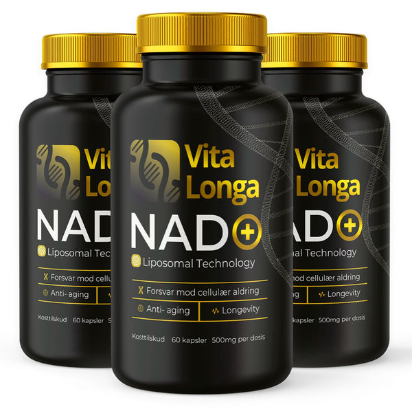 (3-pack) VITA LONGA NAD+, 60 kapslar, 500 mg. 99,6% renhet
