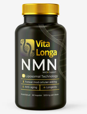 VITA LONGA NMN, 60 kapslar. 500 mg. NMN, 98% renhet